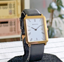 Montre Roventa Tank quartz - dress watch - Mvt eta 7 jewels - Pile/bracelet neuf