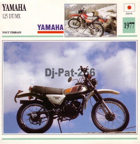Fiche moto yamaha 125 - yamaha, mx