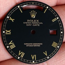Rare Rolex Black Dial For Day-Date 36mm Model Ref 18238 18038 18248 18308 18349