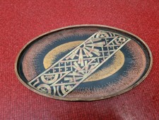 Curieux Petit  Plateau Tapisserie Art Deco Bauhaus  1930 Style Sonia Delaunay 