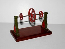 GBN BING - PORTE ROUE + JANTE - 1880-1920  RARE ANCIEN JOUET MINIATURE 14x10x7cm