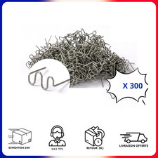 Agrafes Soudeuse Pare-Choc Soudure Plastique Réparation 300 Pièces Ondulés