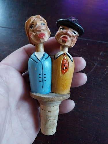 Bouchon bois sculpte - bouchon, en