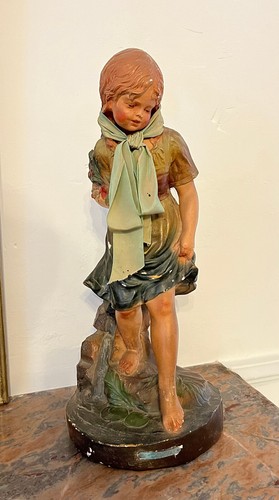 Ancienne statue plâtre - ancienne, statue,