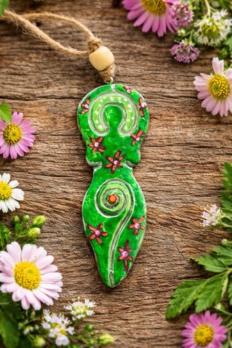Pendentif amulette spirale - amulette,