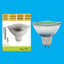 6x 1W Couleur Changement MR16 12V LED Spot Ampoule Lampes 15° Poutre GU5.3