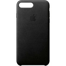 Original APPLE - Coque de protection en cuir Noir pour iPhone 8 PLUS 8+