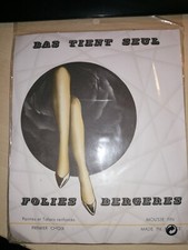 Bas FOLIES BERGERES sans couture Beige T 4 bas tient tout seul