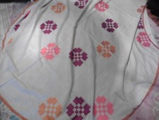 VINTAGE ANCIENNE NAPPE RONDE