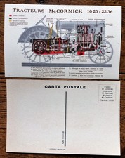 MC CORMICK,CPA PUBLICITAIRE, 1931 , " TRACTEURS 10/20 ET 22/36",AGRICULTURE,