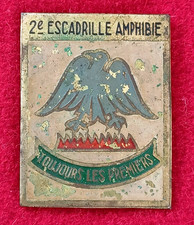 insignel indochine 2 ième escadrille amphibie fabrication locale peinte