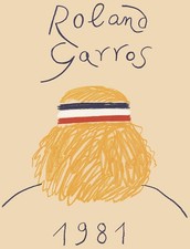 AFFICHE   POSTER    TENNIS ROLAND GARROS 1981