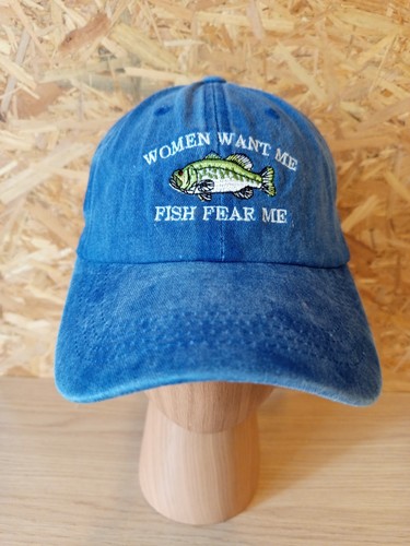 Casquette poisson brodé - casquette,