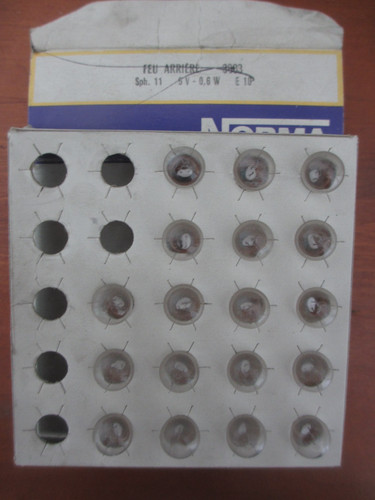 Lot ampoules norma 6v - de,