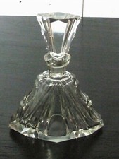 carafe à vin triangulaire XIXè en cristal Taillé main - 