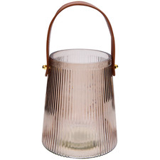 Lanterne en verre 15cm – Déco chic bougie – Ambiance luxe & cosy