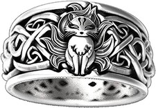Bague renard élégante en