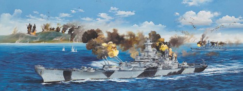 Uss iowa trumpeter 1 - trumpeter, 1/200