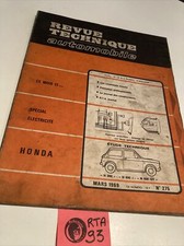 Honda N360 N600 N600GT Revue Technique Automobile RTA édition 1969