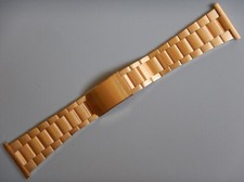 22 23 24 25 26 mm SOLIDE BRACELET ROWI PLAQUÉ OR JAUNE BOUCLE DÉPLOYANTE NOS 70