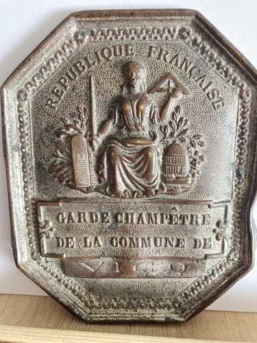 Plaque garde champêtre - plaque, de