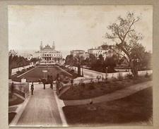 MONACO Monte Carlo Casino Carriole c1880 Deux Photos Vintage Albumine