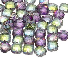 Perles verre 100 pcs 8mm - perles,