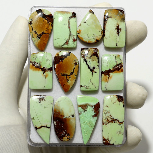 Cabochons chrysoprase terre - de,
