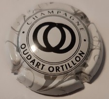 Capsule de champagne Oudart-Ortillon Blanc et noir N°13