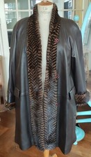 Manteau femme Affirmatif T 40 Vintage En Cuir/old women's leather coat