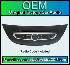 Renault Laguna Lecteur CD Stéréo Avec Code Radio Renault Update List Autoradio