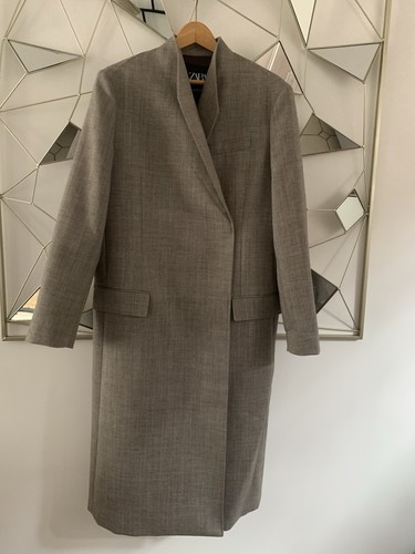 Zara manteau long femme - femme, gris