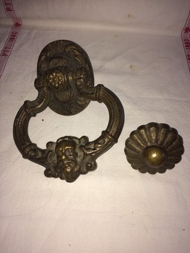 Heurtoir porte bronze 18eme - heurtoir,