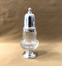 saupoudreuse à sucre CHRISTOFLE métal argenté Sucrier Saupoudroir Table 20 cm