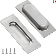 2 Pièces Poignée De Porte Coulissante Encastrée Poignée Coquille Porte Cou