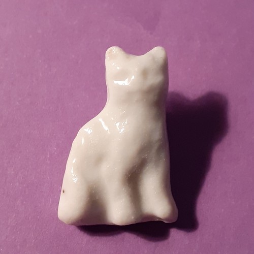 Fève ancienne chat blanc - ancienne,