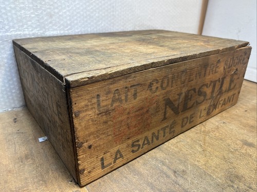 Nestlé ancienne caisse - caisse, bois
