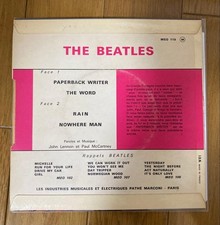 Rare disque vinyle Beatles
