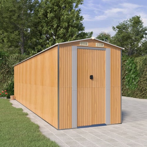 Abri jardin marron clair - jardin,