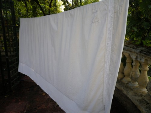 Grand drap blanc - blanc, en