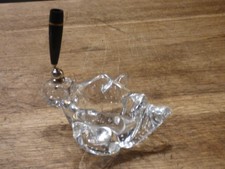 CENDRIER VIDE POCHE PORTE STYLO EN CRISTAL BULLICENTE FORME SYMPA