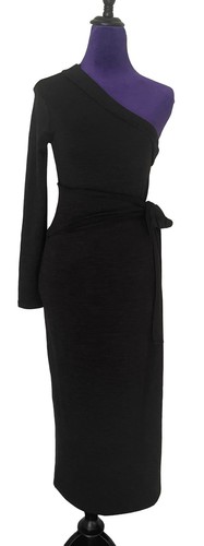 Robe noire maxi épaule - noire,