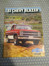 brochure 81 Chevy Blazer (Anglais)