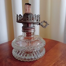 Ancienne  Lampe À Petrole Sans  Le Verre Vintage