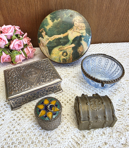 Lot boîtes anciennes tôle - 5,