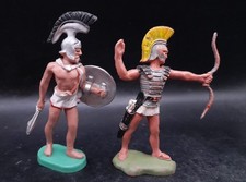 BRITAINS  /  2 GUERRIERS GRECS    / 1,32 éme