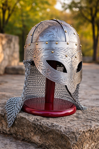 Casque viking fait main - , armure