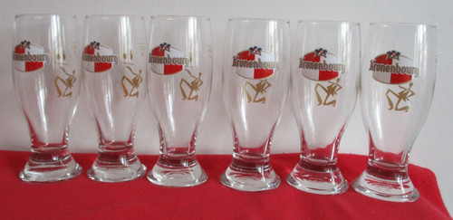 Lot verres à - 6, bière