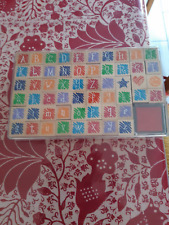 lot de tampons et ciseaux pour scrapbooking