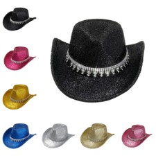 Chapeau de cowboy style western paillettes cosplay fête costume chapeaux